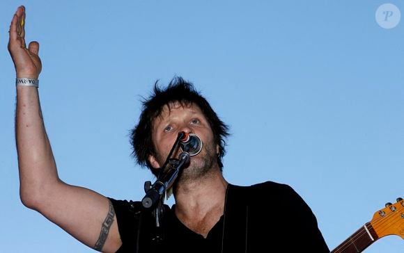 Noir Desir ex-frontman Bertrand Cantat se produit avec son groupe Detroit lors d'un concert Eurock Ecologie en soutien à Ecologist party Europe Ecologie-Les Verts à Bordeaux, ouest de la France, le 17 mai 2014. Photo by Patrick Bernard/ABACAPRESS.COM