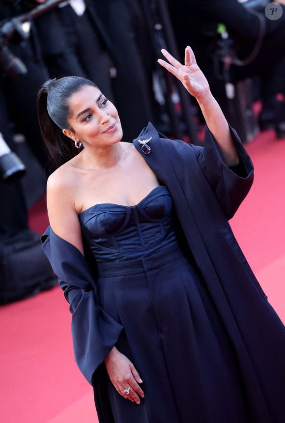 Leïla Bekhti à la montée des marches du film « Elémentaire » pour la cérémonie de clôture du 76ème Festival International du Film de Cannes, au Palais des Festivals à Cannes. Le 27 mai 2023 © Jacovides-Moreau / Bestimage