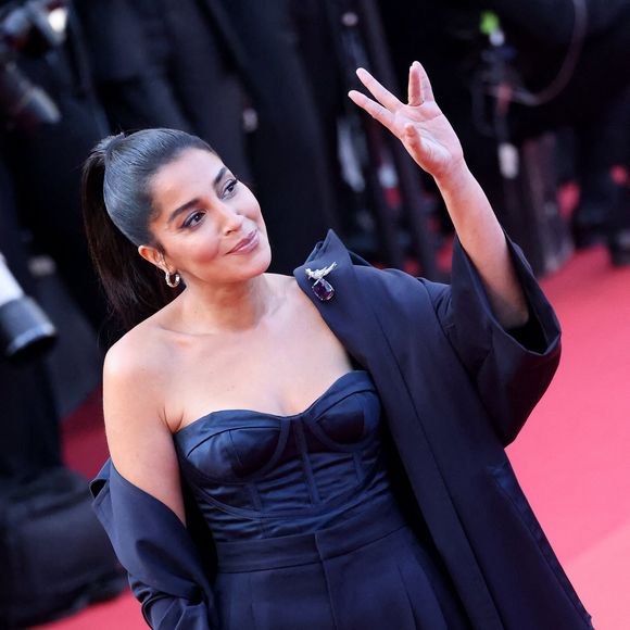 Leïla Bekhti à la montée des marches du film « Elémentaire » pour la cérémonie de clôture du 76ème Festival International du Film de Cannes, au Palais des Festivals à Cannes. Le 27 mai 2023 © Jacovides-Moreau / Bestimage