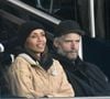 Sonia Rolland et son mari Guillaume Gabriel en tribunes lors du match de football Ligue 1 Uber Eats opposant le Paris Saint-Germain (PSG) à l'OGC Nice (1-0) au Parc des Princes à Paris, France, le 1er novembre 2025. © Lionel Urman/Bestimage