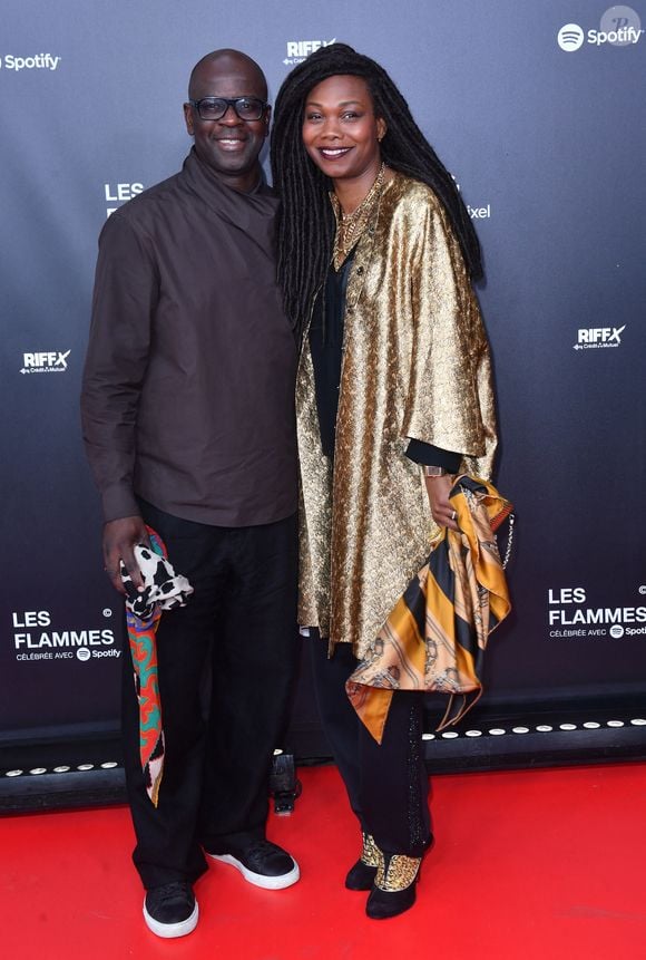 Lilian Thuram et Kareen Guiock - Photocall de la première cérémonie des Flammes, dédiée au rap au Théâtre du Châtelet à Paris. Le 11 mai 2023
© Veeren / Bestimage