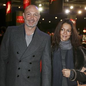 Frank Leboeuf et sa compagne Chrislaure Nollet (ex-femme de Fabrice Santoro) - Gucci Paris Masters 2013 a Villepinte le 8 décembre 2013.
Crédit : JLPPA / Bestimage