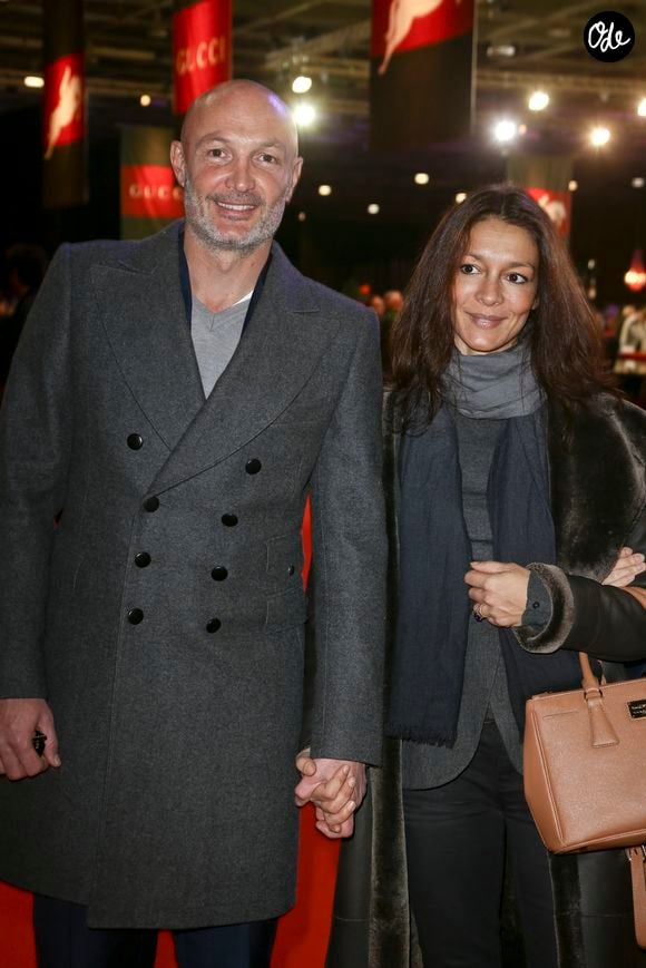 Frank Leboeuf et sa compagne Chrislaure Nollet (ex-femme de Fabrice Santoro) - Gucci Paris Masters 2013 a Villepinte le 8 décembre 2013.
Crédit : JLPPA / Bestimage