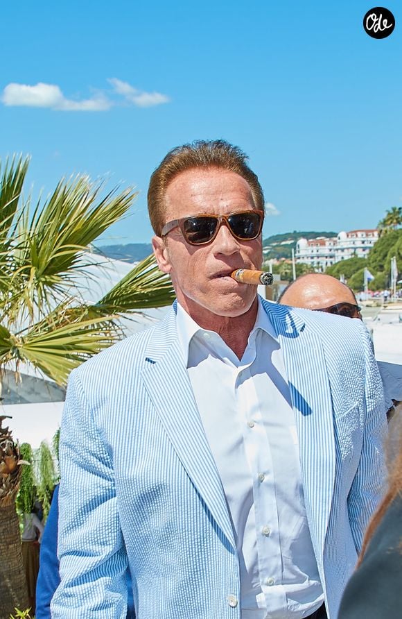 Ce geste s'inscrit dans l'engagement environnemental défendu depuis plusieurs années par l'ancien gouverneur de Californie.

Arnold Schwarzenegger se rend sur le photocall du film "Wonders of the Sea 3D" à lors du 70ème festival de Cannes le 20 mai 2017. 
Action Press / Bestimage