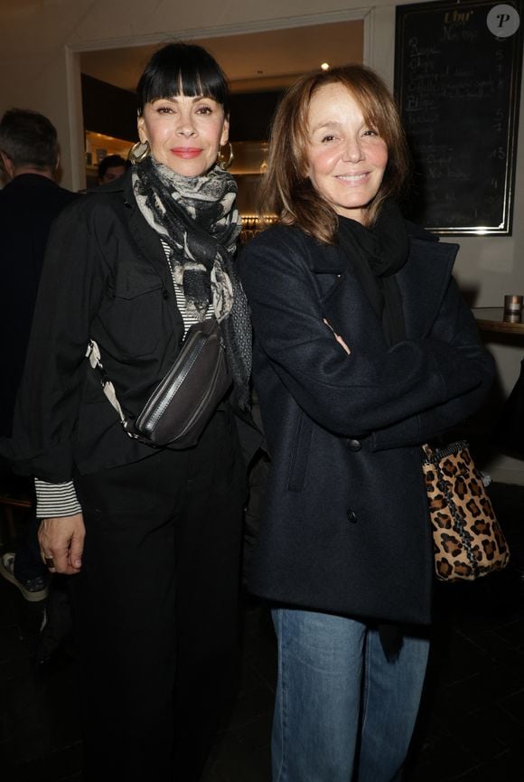 Exclusif - Mathilda May et Philippine Leroy-Beaulieu lors de la générale de la pièce "Amis pour la vie" au théâtre de l'Oeuvre à Paris le 24 avril 2025. La représentation est suivie d'un cocktail.

© Coadic Guirec / Bestimage