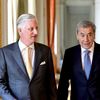 Le roi Philippe de Belgique reçoit Eddy Merckx à l'occasion de son 80ème anniversaire (17 juin 2025) à Bruxelles, le 12 juin 2025. L'ancien coureur cycliste avait été nommé baron par le roi Albert II de Belgique en le considérant comme "le plus grand ambassadeur de la Belgique dans le monde". De nombreux hommages lui seront rendus en Belgique pour célébrer son anniversaire.
© Photonews / Bestimage