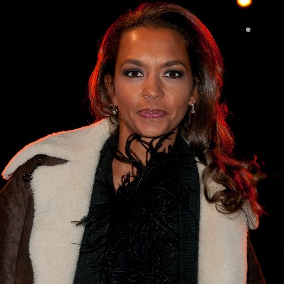 Karine Le Marchand au Gala Sidaction 'Diner de la Mode' pour MAC Aids Fund, qui s'est tenu au Pavillon d'Armenonville à Paris, France, le 27 janvier 2011. Photo par Nicolas Genin/ABACAPRESS.COM