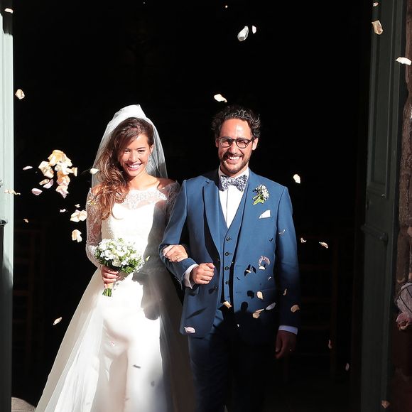 Thomas Hollande et Emilie Broussouloux se sont mariés dans le petit village de Meyssac en Corrèze en présence de leurs parents respectifs François Hollande, Ségolène Royal ainsi que Mr et Mme Broussouloux, le 8 septembre 2018. © Abaca