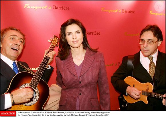 Caroline Barclay a la soiree organisee au Fouquet's à l'occasion de la sortie du nouveau livre de Philippe Bouvard "Histoire d'une Famille". Paris, le 4 décembre 2001. © Emmanuel Fradin/ABACA