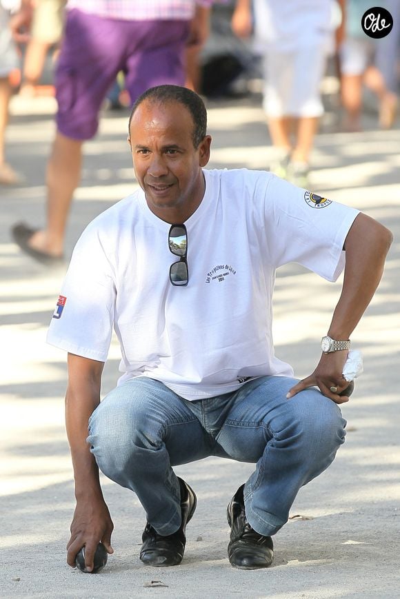 Jean Tigana, ancien footballeur, se détend à Saint-Tropez. AGENCE / BESTIMAGE