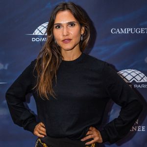 Exclusif - Joyce Jonathan au photocall du showcase de présentation de la comédie musicale La Légende du Comte de Monte Cristo à Salle Gaveau à Paris, France, le 25 septembre 2025. © Julien Sarkissian/Bestimage