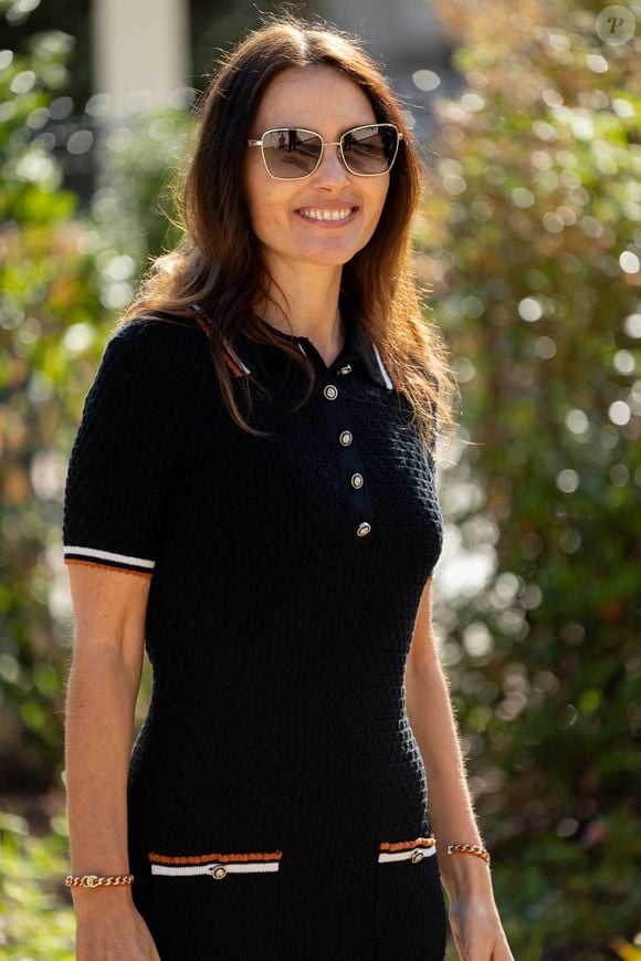 Virginie Ledoyen  - Arrivées au défilé Chanel Collection Haute Couture Automne/Hiver 2025-2026 lors de la Fashion Week de Paris (PFW), au Grand Palais, à Paris, France, le 8 juillet 2025. © ThibaultDuboucher/Bestimage