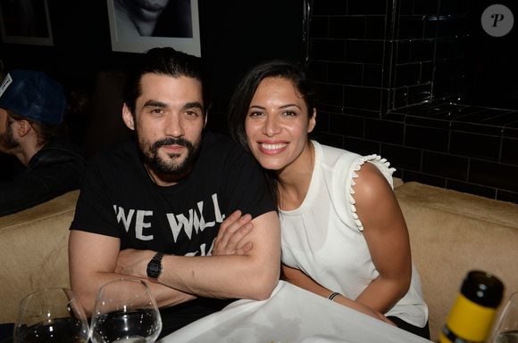 Quant à Zaho, elle est depuis un peu moins d'un an l'heureuse maman de son deuxième enfant Haroun. 
Exclusif - Florent Mothe, Zaho - Princess Erika aux platines du restaurant La Gioia lors de la soirée "Les musiques de la Gioia" à Paris
