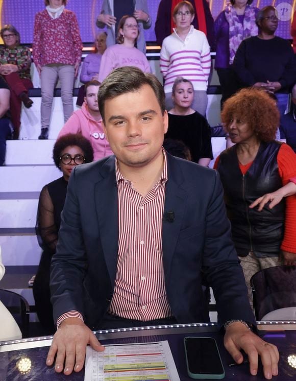 Exclusif - Gauthier Le Bret - Sur le plateau de l'émission "Face à Hanouna" diffusée le 10 février 2024 sur C8 .
Le 8 février 2024.

© Jack Tribeca / Bestimage