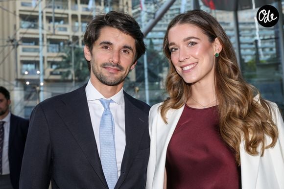 Exclusif - Lorenzo Leclerc et sa compagne Charlotte Di Pietro - Le prince de Monaco, accompagné de ses neveux P.Casiraghi et L.Ducruet, a assité, au Grimaldi Forum à Monaco, le 30 avril 2022. © Claudia Albuquerque/Bestimage