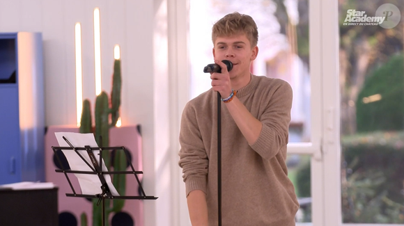 Charles lors de son évaluation dans la "Star Academy 2024" du 3 décembre, sur TF1+