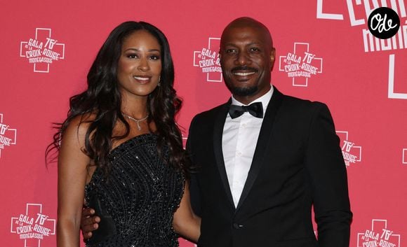 Harry Roselmack et sa compagne Jennifer Galap - 76ème Bal de la Croix Rouge dans la salle des Etoiles à Monaco le 12 juillet 2025. © Claudia Albuquerque/Bestimage