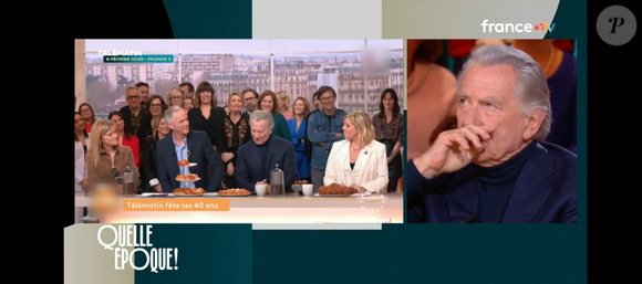 William Leymergie ému dans "Quelle époque !" sur France 2, le 15 novembre 2025.