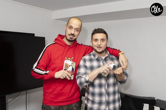 Carlito (Raphaël Carlier), McFly (David Coscas) - Rendez-Vous avec les célèbres youtubeurs backstage de l'enregistrement de l'emission Clique , présentée par Mouloud Achour et diffusée le 31janvier 2021 sur C+ et sur MyCanal - Paris le 29/01/2021 - © Jack Tribeca / Bestimage