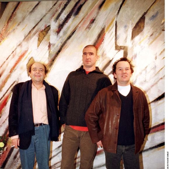 Jacques Villeret, Eric Cantona et Hervé Palud à Sarlat en 1998. © Bestimage