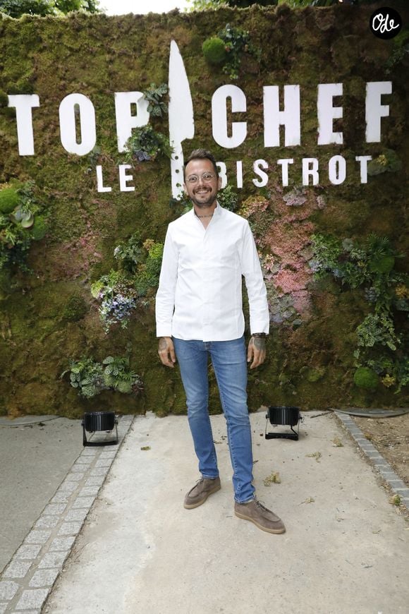 Exclusif - Arnaud Delvenne - Ouverture du premier restaurant "Top Chef" Le Bistrot à Suresnes le 7 juillet 2022. Le groupe M6 et S. Rotenberg, en collaboration avec Les Bistrots Pas Parisiens ont ouvert ce Bistrot Top Chef à Suresnes, d’une capacité de 100 places. © Marc Ausset-Lacroix/Bestimage