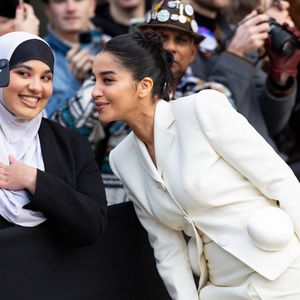 Leïla Bekhti - Arrivées des célébrités au défilé Schiaparelli "Collection Haute Couture Printemps/Eté 2026" lors de la Fashion Week de Paris (PFW), au Petit Palais à Paris, France, le 26 janvier 2026. © Thibault Duboucher/Bestimage