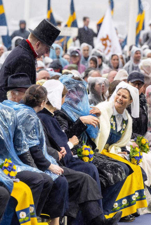 Andreas Norlen, la princesse Victoria de Suède lors des célébrations de la Fête nationale à Stockholm le 6 juin 2025. Photo par Dana Press / Bestimage