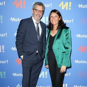 Michel Cymes avec sa femme Nathalie - Dîner de Gala Moteur! à la Bibliothèque Nationale de France (BNF) à Paris le 25 mars 2024 © Guirec Coadic / Bestimage