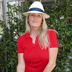 Exclusif - Estelle Lefébure aux Internationaux de France de Tennis de Roland Garros 2023 - Jour 09 - à Paris, France, le 5 juin 2023. Bertrand Rindoff/Bestimage