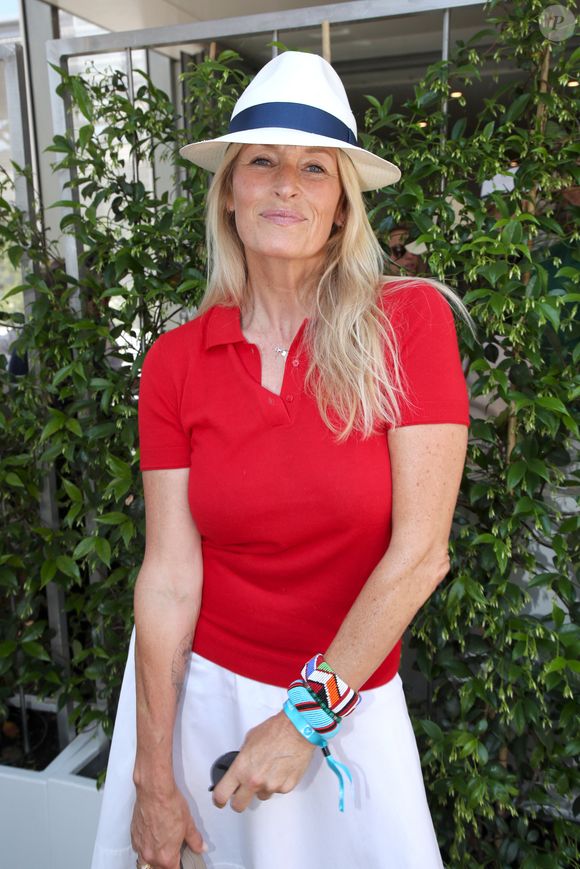 Exclusif - Estelle Lefébure aux Internationaux de France de Tennis de Roland Garros 2023 - Jour 09 - à Paris, France, le 5 juin 2023. Bertrand Rindoff/Bestimage