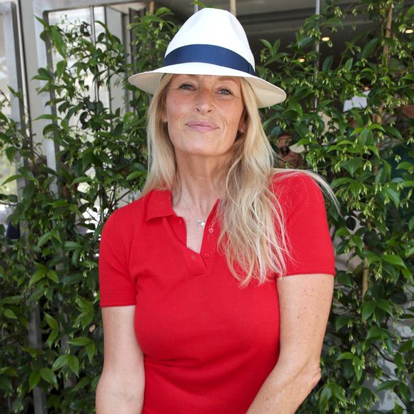 Exclusif - Estelle Lefébure aux Internationaux de France de Tennis de Roland Garros 2023 - Jour 09 - à Paris, France, le 5 juin 2023. Bertrand Rindoff/Bestimage