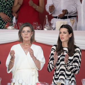 La princesse Caroline de Hanovre et Charlotte Casiraghi assistent au 15ème Jumping International de Monte-Carlo, le 03 juillet 2021 à Monte-Carlo, Monaco.
Photo by David Niviere/ABACAPRESS.COM