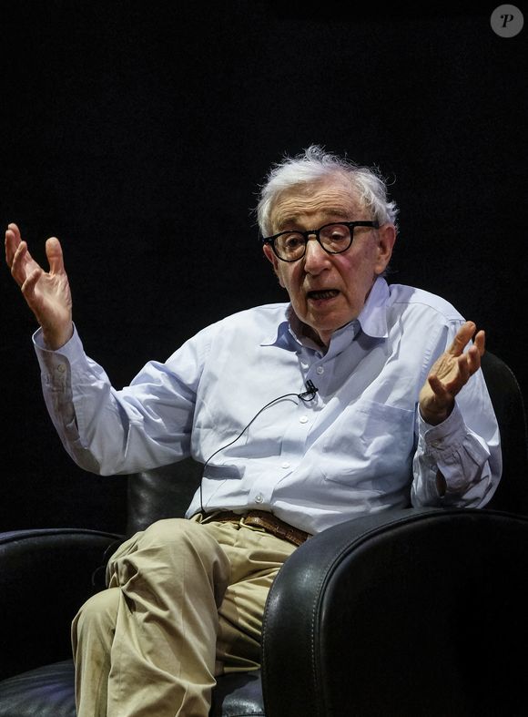 Woody Allen présente son nouveau livre Zero Gravity à Lisbonne, au Portugal, le 14 septembre 2023. Photo par Leonardo Negrao/Global Images/ABACAPRESS.COM