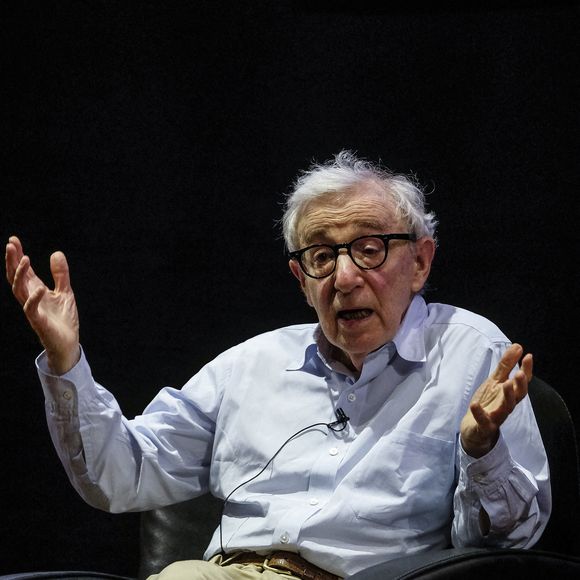 Woody Allen présente son nouveau livre Zero Gravity à Lisbonne, au Portugal, le 14 septembre 2023. Photo par Leonardo Negrao/Global Images/ABACAPRESS.COM