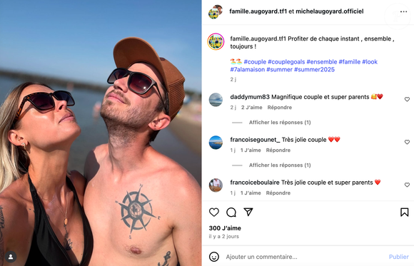 Roxanne Augoyard avec son compagnon sur Instagram.
Crédit : Instagram/famille.augoyard.tf1