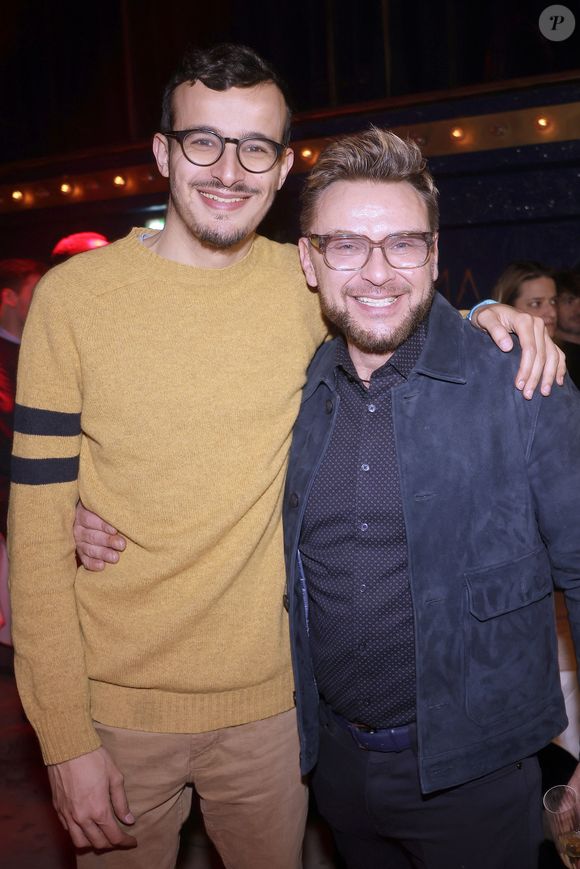 Jeanfi Janssens et Paul El Kharrat à la 150 ème du spectacle "Tombé du ciel" de Jeanfi Janssens à la Comédie des Champs Elysées à Paris le 13 février 2025. Spectacle suivi d'une réception Restaurant Manko.

© Cédric Perrin / Bestimage