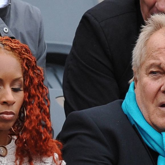 Mia Frye et Massimo Gargia assistent aux Internationaux de France de Tennis au stade Roland Garros à Paris, France, le 3 juin 2008. Photo de Corinne Dubreuil/Cameleon/ABACAPRESS.COM