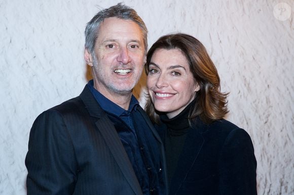Antoine de Caunes et sa femme Daphné Roulier - Vernissage de l'artiste chinois Liu Bolin avec la maison Ruinart au Grand Palais à Paris le 8 mars 2018. © Cyril Moreau/Bestimage