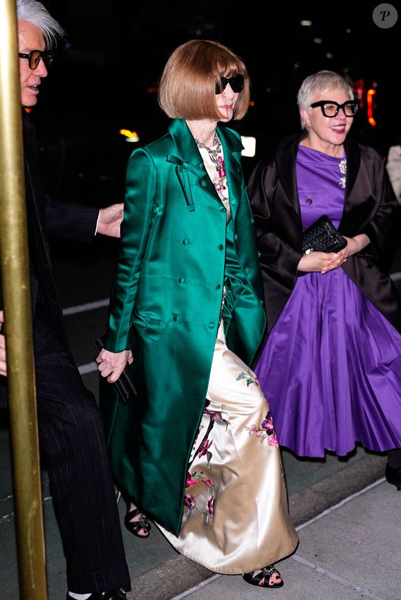 Anna Wintour à la soirée Pre Met Gala de Jeff Bezos et Lauren Sánchez Bezos dans leur appartement du quartier NoMad à New York City le 02 mai 2026. Photo par STARMAX / BESTIMAGE