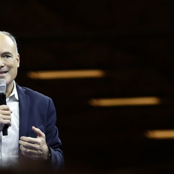 Renaud Dutreil - Premier meeting de campagne à l'élection présidentielle de Emmanuel Macron et de son mouvement "En Marche !" au Parc des Expositions de la porte de Versailles à Paris. Le 10 décembre 2016
© Stéphane Lemouton / Bestimage