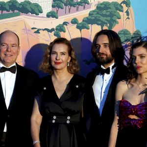 La princesse Caroline de Hanovre, le prince Albert II de Monaco, Carole Bouquet, Charlotte Casiraghi et son ex-compagnon Dimitri Rassam, Tatiana Santo Domingo - 65ème édition du Bal de la Rose donné au profit de la Fondation Princesse Grace sur le thème de la Riviera, une idée de K. Lagerfeld, à la Salle des Etoiles du Sporting Monte-Carlo à Monaco, le 30 mars 2019. © Jean-François Ottonello / Nice Matin / Bestimage