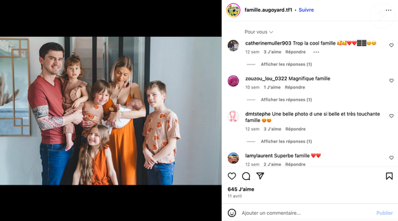 Roxanne et Michel Augoyard sont à la tête d'une famille de quatre enfants

La famille Augoyard sur Instagram.
Crédit : Instagram/famille.augoyard.tf1