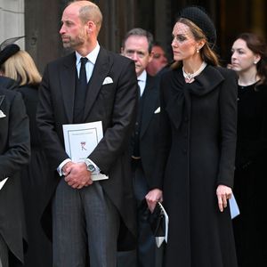La famille royale durant les obsèques de la duchesse de Kent dans la cathédrale de Westminster à Londres le 16 septembre 2025. © Backgrid UK/ Bestimage