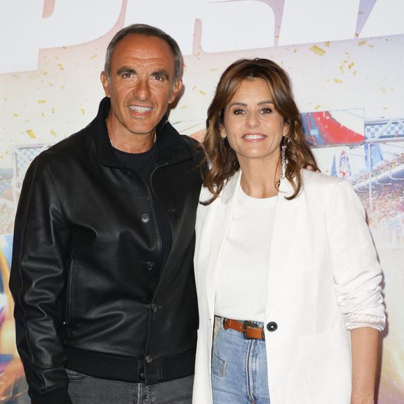 Nikos Aliagas et Faustine Bollaert à l'avant-première du film "Super Grand Prix" au cinéma le Grand Rex à Paris le 28 septembre 2025.

© Coadic Guirec/Bestimage