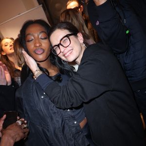Lucie Bernardoni et Ebony (Star Academy 12) participent à la Pop Up Influence Party organisée par Aurelien Cassirame, à Paris, le 02 février 2025 à Paris, France. Photo by Jerome Domine/ABACAPRESS.COM