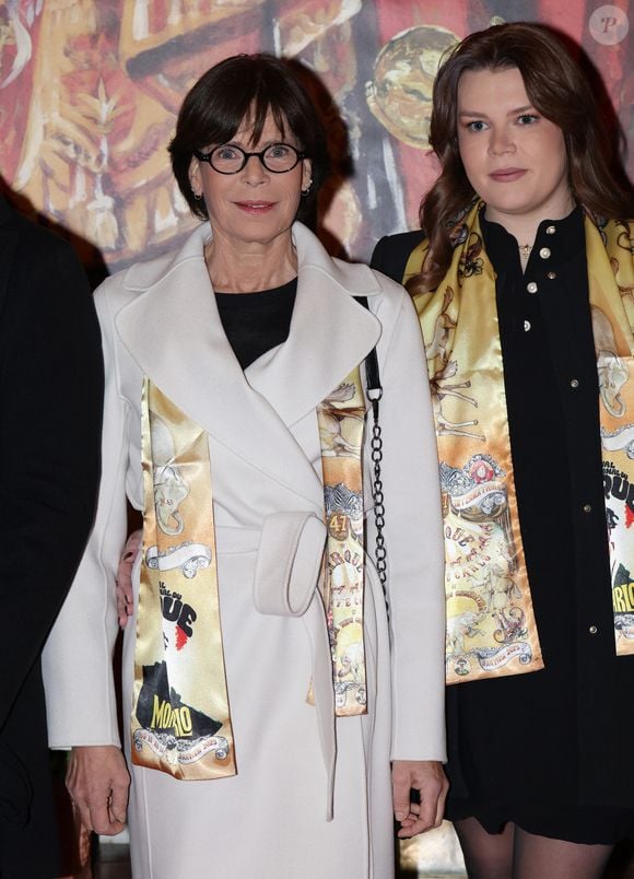 La princesse Stéphanie de Monaco et Camille Gottlieb lors de la soirée d'ouverture de la 47ème édition du Festival International du Cirque de Monte-Carlo à Monaco, le 17 janvier 2025. © Jean-Charles Vinaj/Pool Monaco/Bestimage