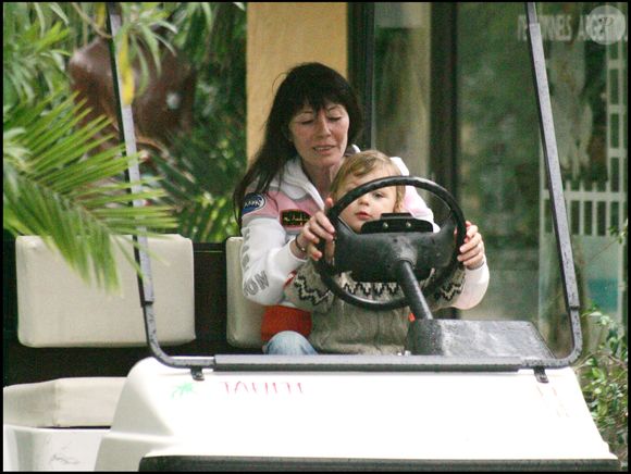 Exclusif - Richard Anthony, Sabine son ex-femme et leur petit-fils Zoltan à Saint Tropez BESTIMAGE