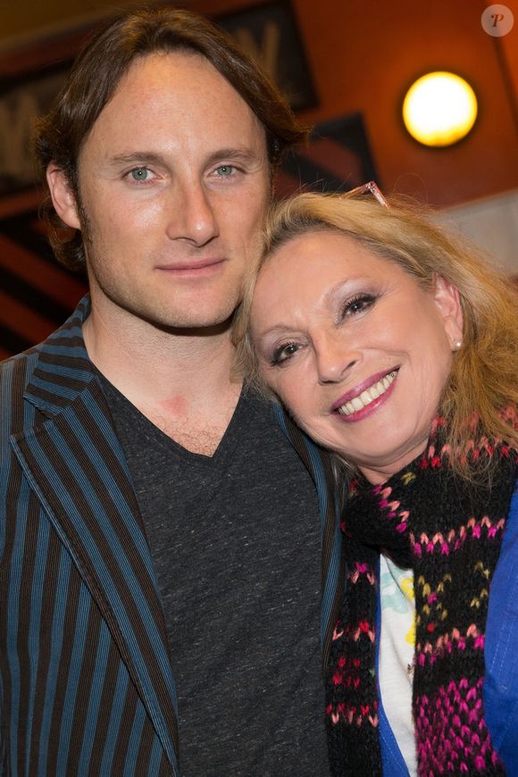 Exclusif - Véronique Sanson et son fils Christopher Stills (Chris Stills) - People au concert de Véronique Sanson à l'Olympia le 10 février 2015. CYRIL MOREAU / BESTIMAGE