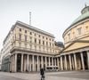 à cette rencontre entre tradition et futur. L'architecture et l'histoire étaient au service de la mode pour cette cinquième édition.

La Galleria Vittorio Emanuele II à Milan, le 10 mars 2020. © Backgrid UK/ Bestimage