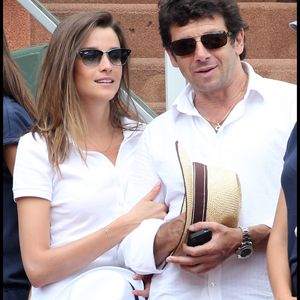 Celine Bosquet et Patrick Bruel - people à la quinzième journée des Internationaux de France de tennis de Roland Garros 2011. Rindoff-Jacovides / Bestimage
